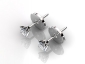 EPCP003 earrings 0.50ct birds eye view