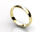 gold half round wedding rings WLY04