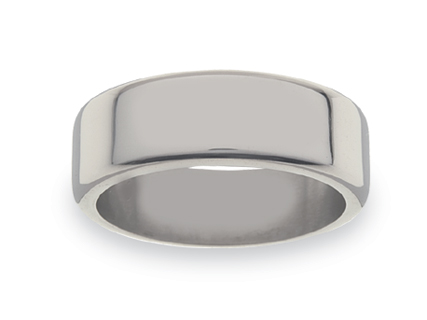 Flat profile Titanium Wedding Rings WLT02